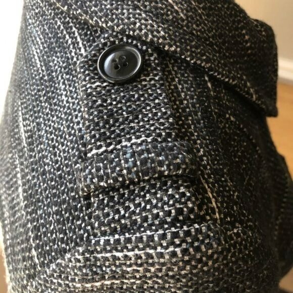 Halogen Textured Blk & White Woven Textured Blazer 8P - Picture 4 of 11